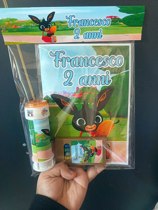 Confezione Kit Festa Album con Bolle di sapone