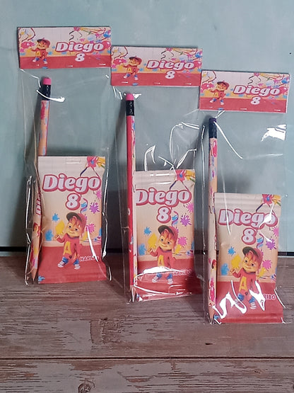 Matita o Penna Personalizzata con caramelle Haribo