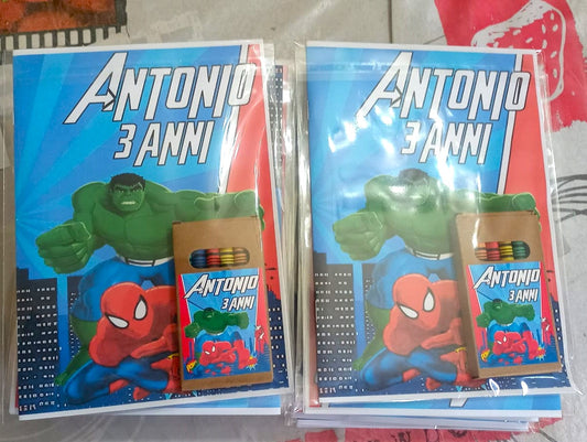 Album da colorare con colori a Cera