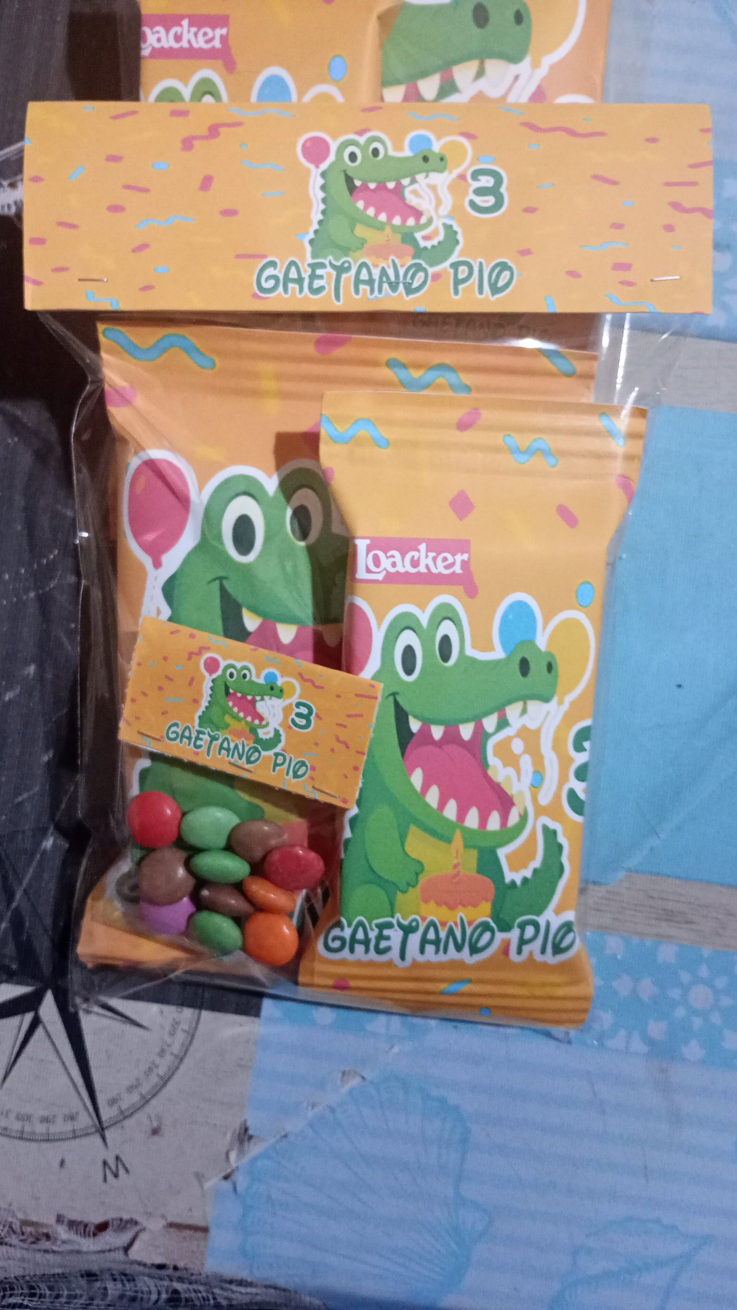 Confezione Patatine, Smarties e Wafer