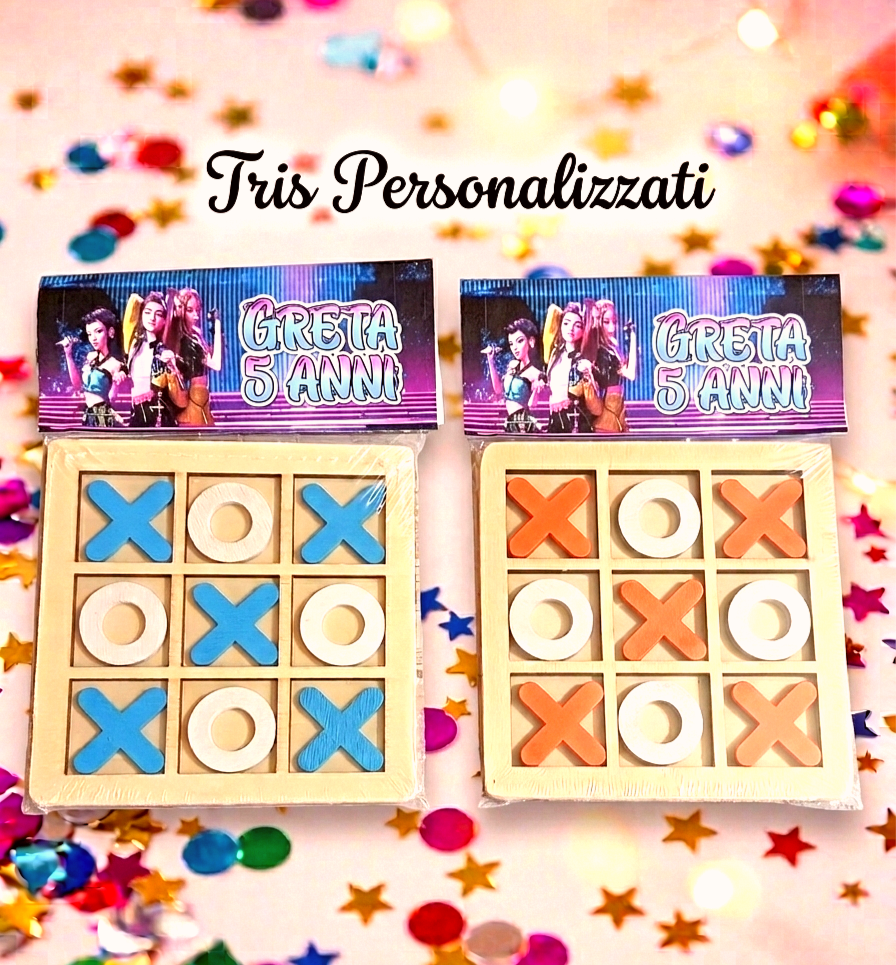TRIS IN LEGNO PERSONALIZZATI