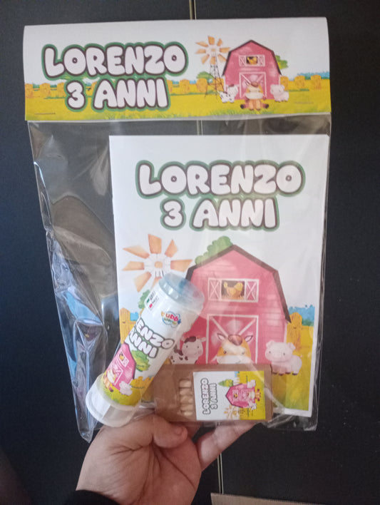 Confezione Kit Festa Album con Bolle di sapone