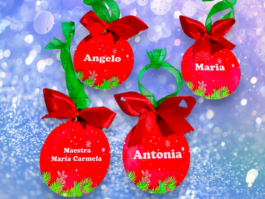 Palline di natale con Nome o Foto